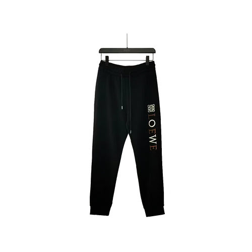 Pantaloni casual Loewe con lettera tridimensionale ricamata a contrasto