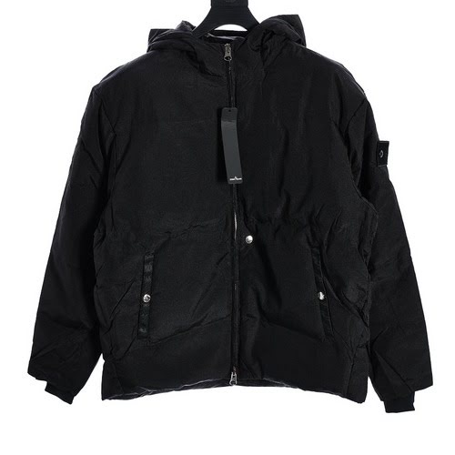 Piumino ST Stone Island nero serie Ghost Shadow