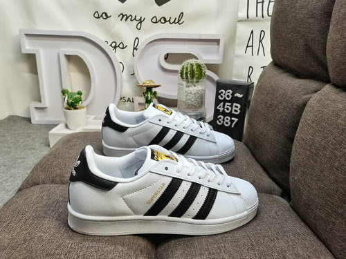 387DAdidas clover Originals Superstar shell toe classic all-match casual sports sneakers. The upper 