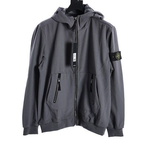 Giacca con zip con medaglia ST Stone Island Label