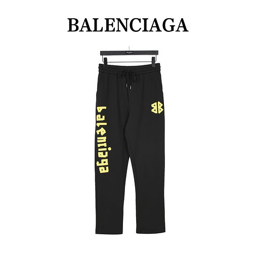 Pantaloni casual BLCGBalenciaga 23Fw in cotone stampato con nastro adesivo