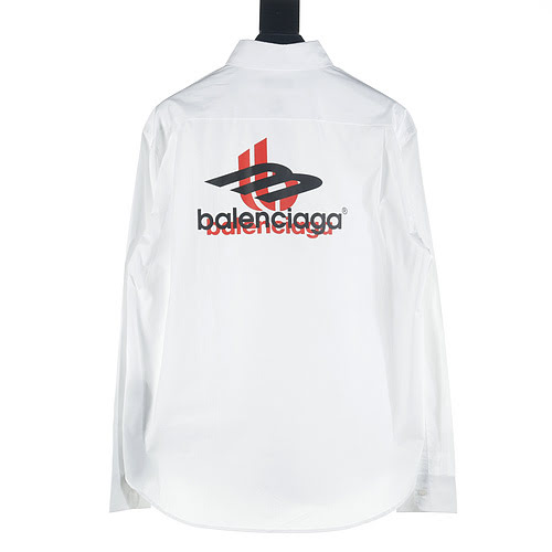 Balenciaga BLCG 23FW 3M overlapping print long-sleeved shirt