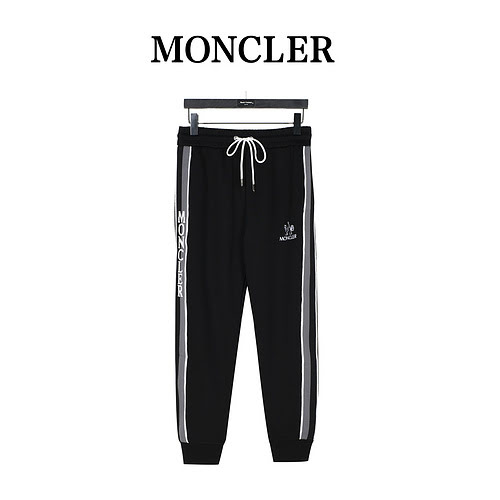 MC/Mask logo embroidered color matching webbing casual trousers
