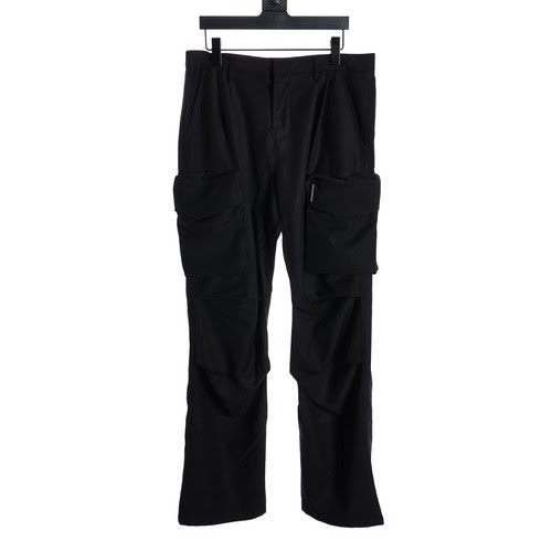 HIDE IN HILLS 23FW large pocket bootcut overalls