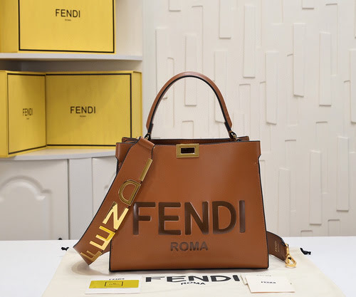 Borsa FENDI realizzata in pelle bovina originale importata, borsa regalo di alta qualità, misura fat