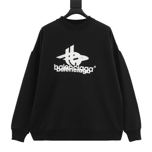 Blcg crew neck sweatshirt with overlapping letters logo