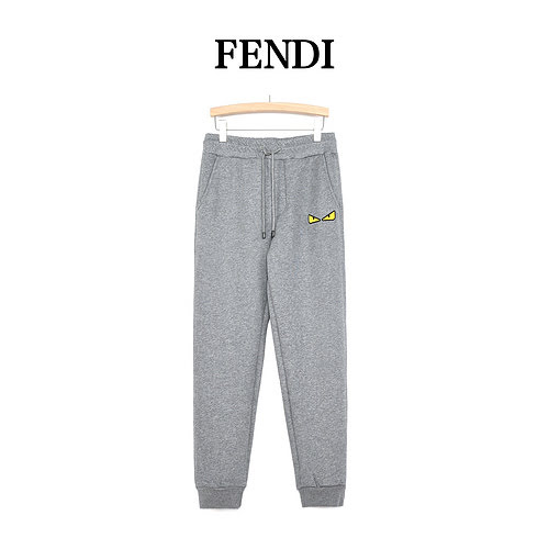 Fen*di/Fendi 22Fw toothbrush embroidered little monster plush trousers