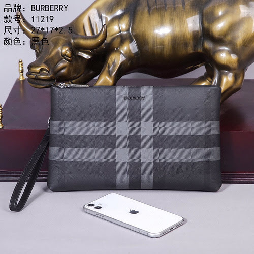 BA@宝利 men's clutch bag, made of imported original cowhide, high-end quality, delivery gift bag invoi