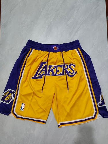 Pantaloni con tasche regolari gialli dei Lakers