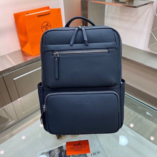 Zaino da uomo Hermès Realizzato in pelle originale importata Versione replica di fascia alta Consegn