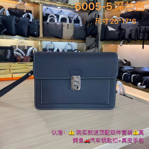 Pochette da uomo Hermès realizzata in pelle bovina originale importata, consegna di alta qualità, bo