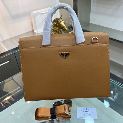 PRADA valigetta da uomo realizzata in pelle originale importata di alta qualità versione replica di 