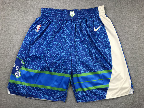 Bucks blue 24 season city edition shorts