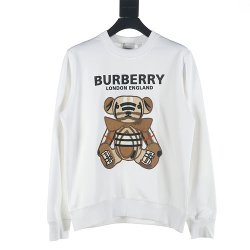 Burberry BBR embroidered teddy bear round neck sweatshirt