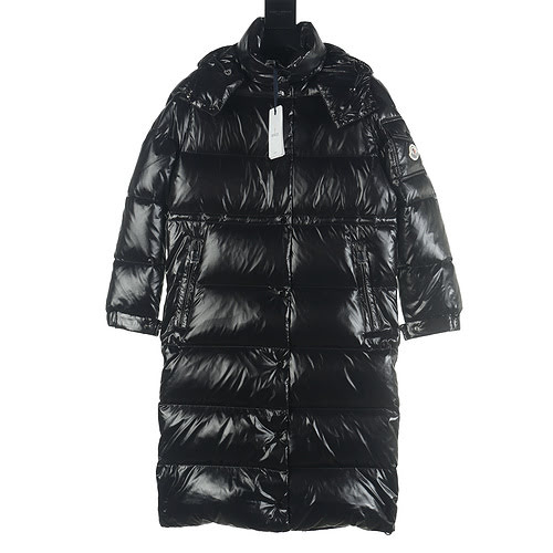 MC long down jacket with removable hood