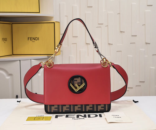 Borsa FENDI realizzata in pelle bovina originale importata, borsa regalo di alta qualità, dimensioni