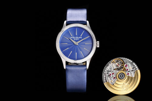 Orologio PatekPhilippe da donna con movimento meccanico originale completamente automatico, cassa in