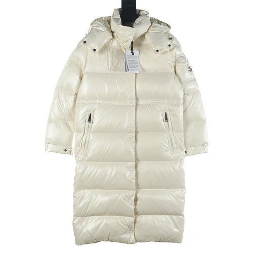 MC long down jacket with removable hood