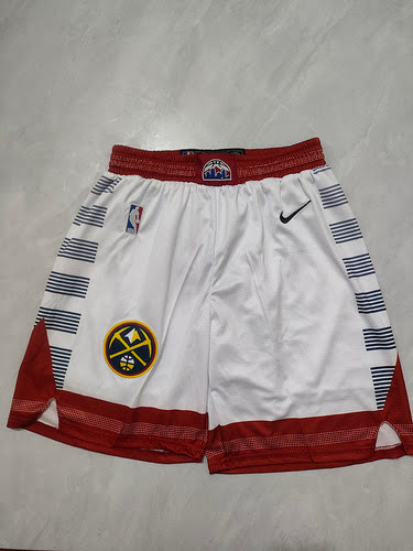 Nuggets white shorts