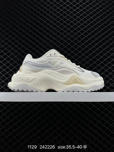 3 Fila Fusion Bianco II Hard Candy 2nd Generation Series Dad Style Increased Thick Sole Retro Unisex