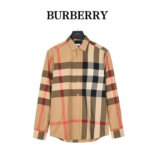 BBRCamicia classica a quadri larghi di Burberry