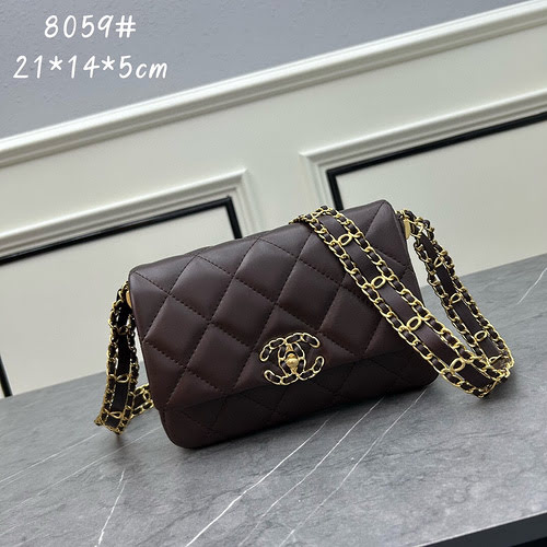 La borsa a catena CH Xiaoxiangjia è realizzata in pelle bovina originale importata, borsa regalo di 