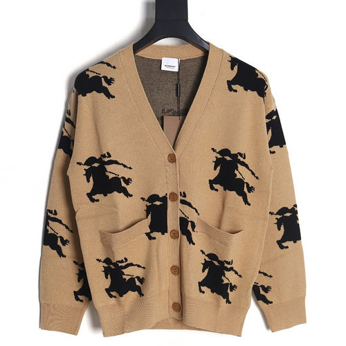 Maglione cardigan da donna Burberry BBR 23Fw Equestrian Rider