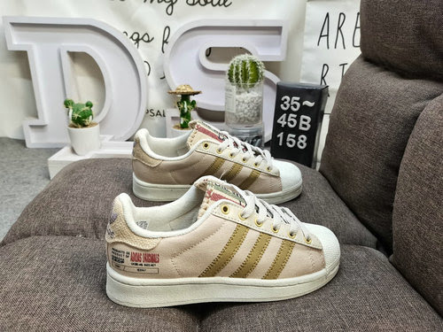 158DAdidas trifoglio Originals Superstar punta a conchiglia classico allmatch scarpe da ginnastica s