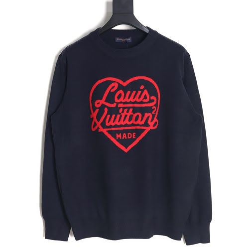 Maglione girocollo in jacquard love 23Fw di LVLouis Vuitton