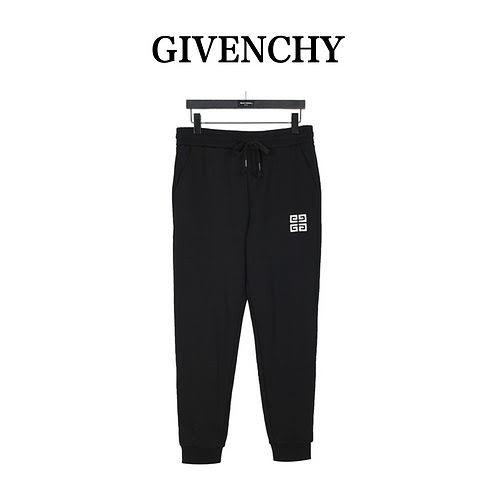 Pantaloni della tuta in cotone con logo Gongge ricamato GVCGivenchy 23Fw