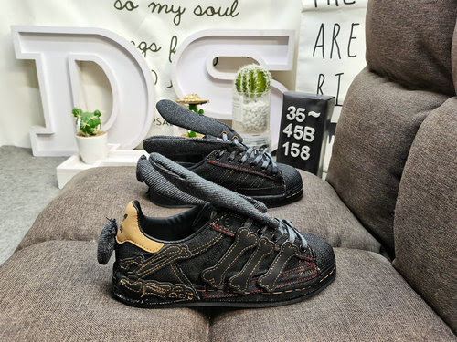 Etichetta autentica 158Dtrifoglio Melting Sadness x Adidas Superstar Ayoon W x Mass serie classica c