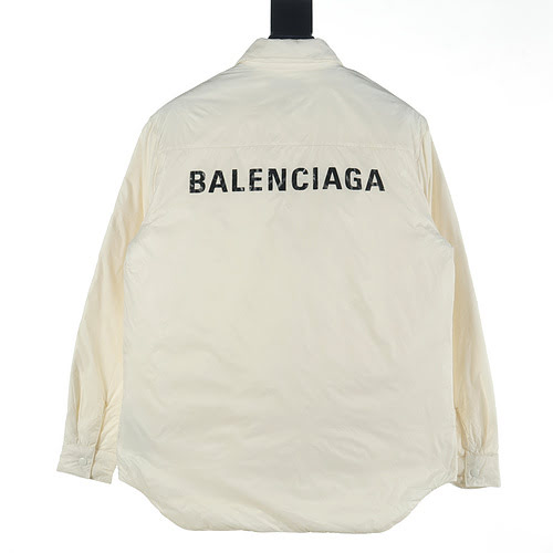 Camicia Balenciaga BLCG 23 con stampa sul retro in nuovo stile