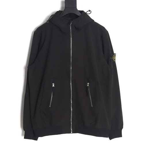 Giacca con zip con medaglia ST Stone Island Label