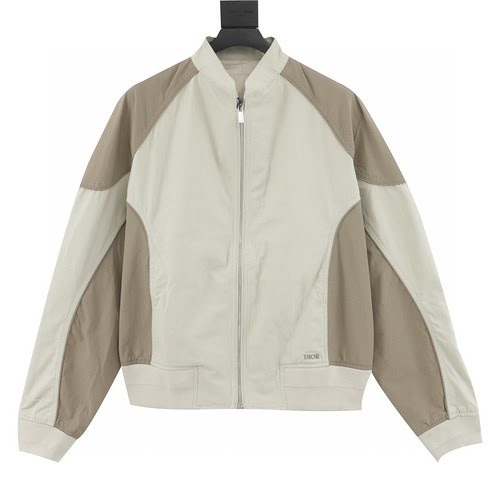 Bomber a maniche lunghe con colletto rialzato color block CD