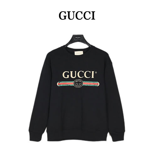 GucciFelpa girocollo con logo classico di Gucci stampato