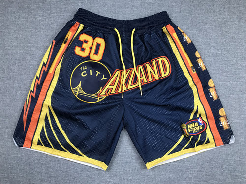 Pantaloni da basket blu scuro da parata del campionato Curry in edizione tascabile