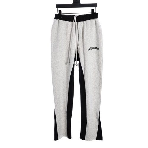 ASKYURSELF 23FW logo sanscrito ricamato con giunture pantaloni sportivi grigi con pantaloni della tu