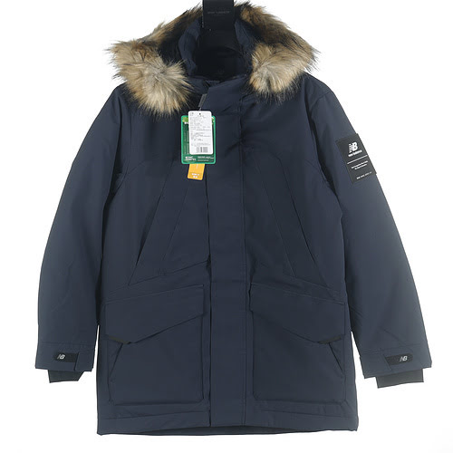 Piumino parka New Balance NB 23Fw con collo in pelliccia