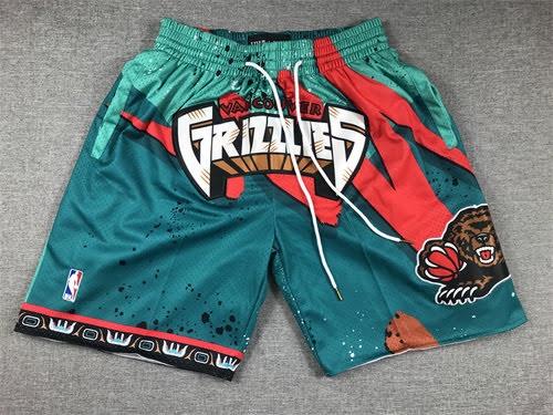 Pantaloni da basket verdi Justin Pocket Edition Grizzlies Swingman