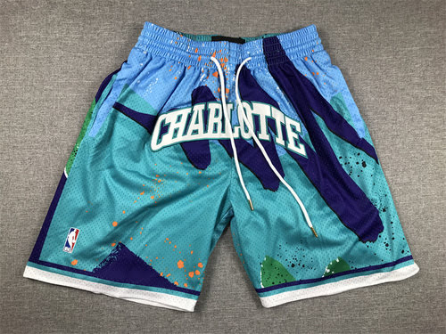 Pocket version of Hornets swingman blue basketball pants Justin juston