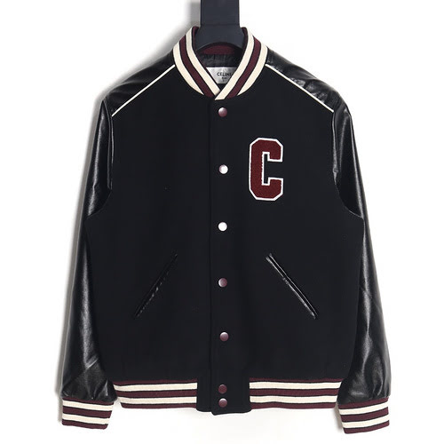 Giacca da baseball in pelliccia Celine CE 23FW