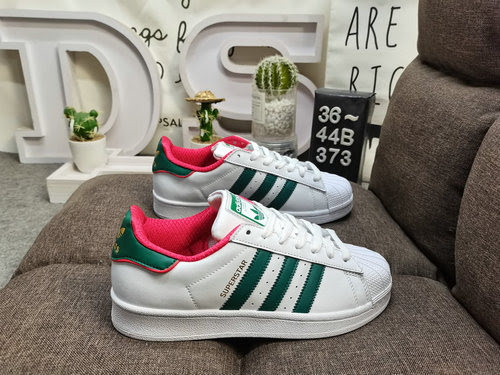 373DAdidas clover Originals Superstar scarpe da ginnastica sportive casual con punta a conchiglia cl