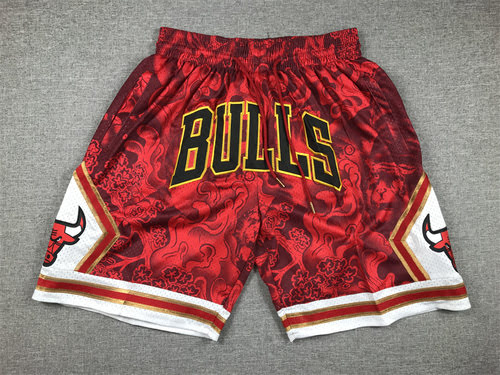 Pantaloni da basket in edizione limitata Bull Red Year of the Tiger versione tascabile