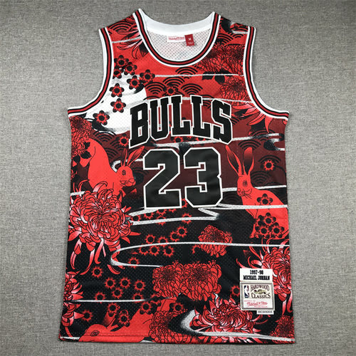 Maglia da basket Jordan Mitchell MN Anno del Coniglio in edizione limitata Bulls No 23