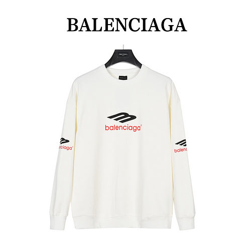 Felpa BLCG Balenciaga 23Fw 3B SPORTS ICON girocollo a profilo ampio