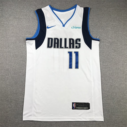 Mavericks No. 11 Irving white basketball jersey