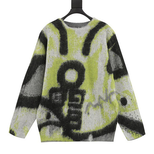 Maglione in mohair graffiti GVC 22FW