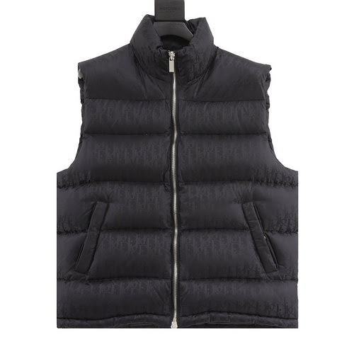 Gilet presbite CD 20FW con motivo scuro completamente stampato