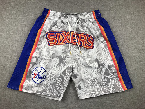 Pocket Version 76ers Gray Year of the Tiger Limited Edition Basketball Pants