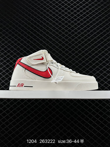 NikeSneakers Nike Air Force AC Air Force One Simplified Air Force Canvas Velcro Hightop Codice artic